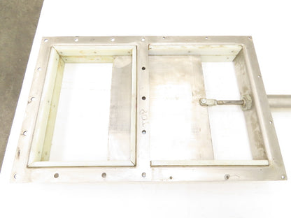 10" x 14" Process Material Bulkhead Pneumatic Gate Knife Valve