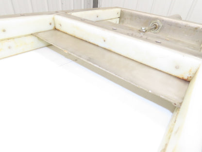 10" x 14" Process Material Bulkhead Pneumatic Gate Knife Valve