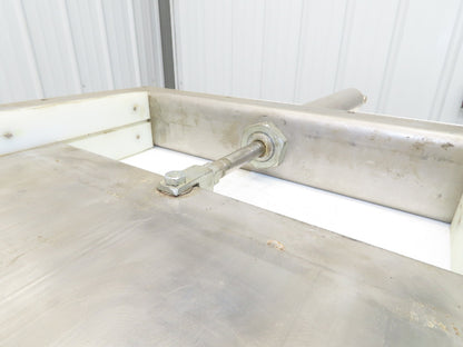 10" x 14" Process Material Bulkhead Pneumatic Gate Knife Valve