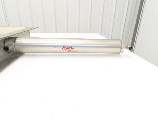 10" x 14" Process Material Bulkhead Pneumatic Gate Knife Valve