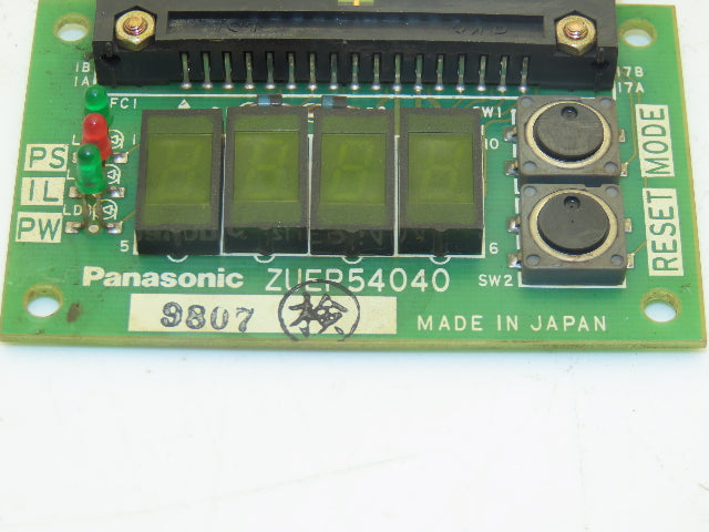Panasonic ZUEP54040 Printed Circuit Board Mazak STX Digital Display PCB