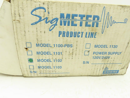 Sciemetric 1102 Sigmeter Panel Meter 120VAC 30W