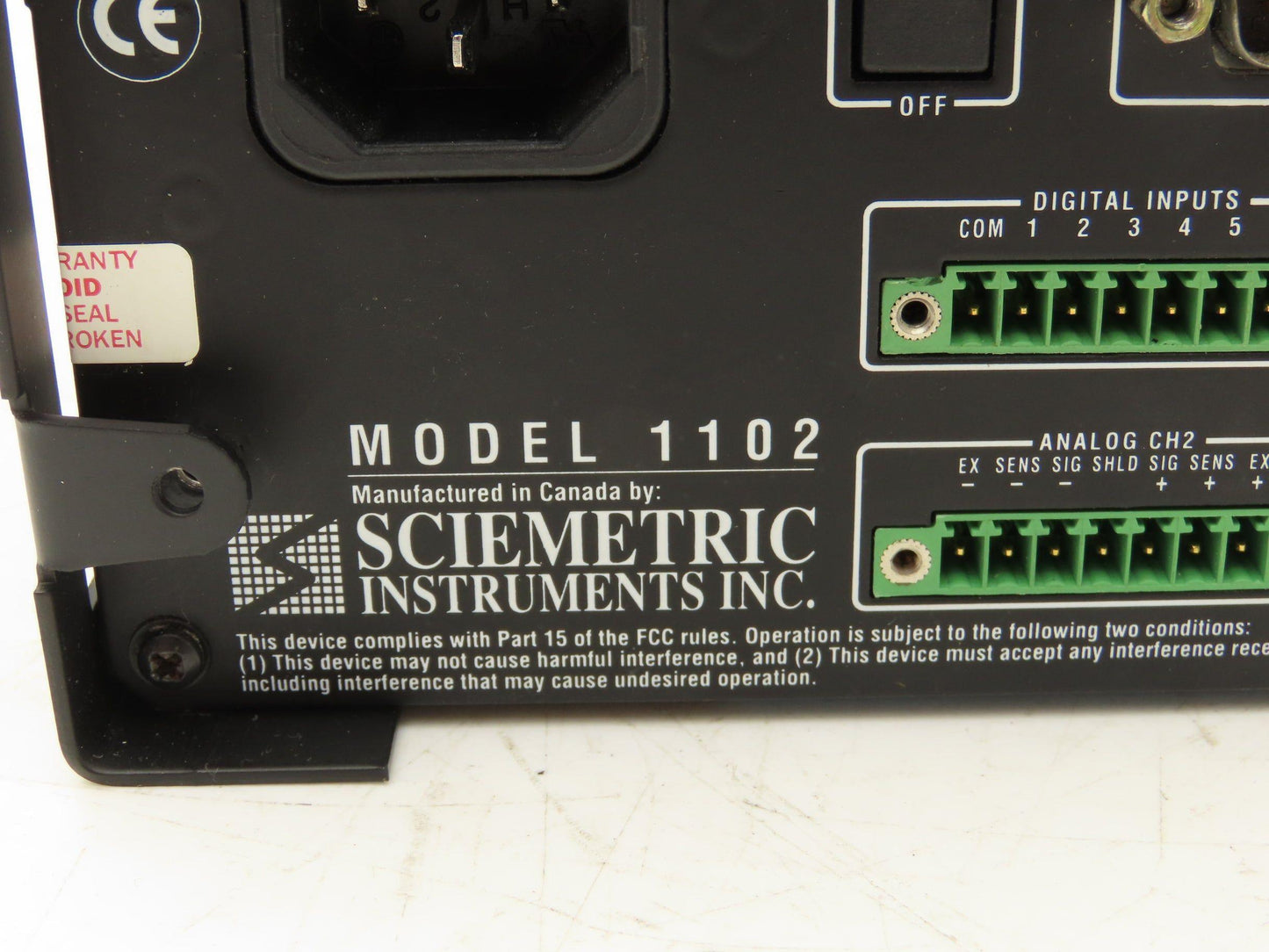Sciemetric 1102 Sigmeter Panel Meter 120VAC 30W