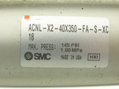 SMC ANCL-X2-40X350-FA-S-XC Pneumatic Air Cylinder 40mm Bore 350mm Stroke