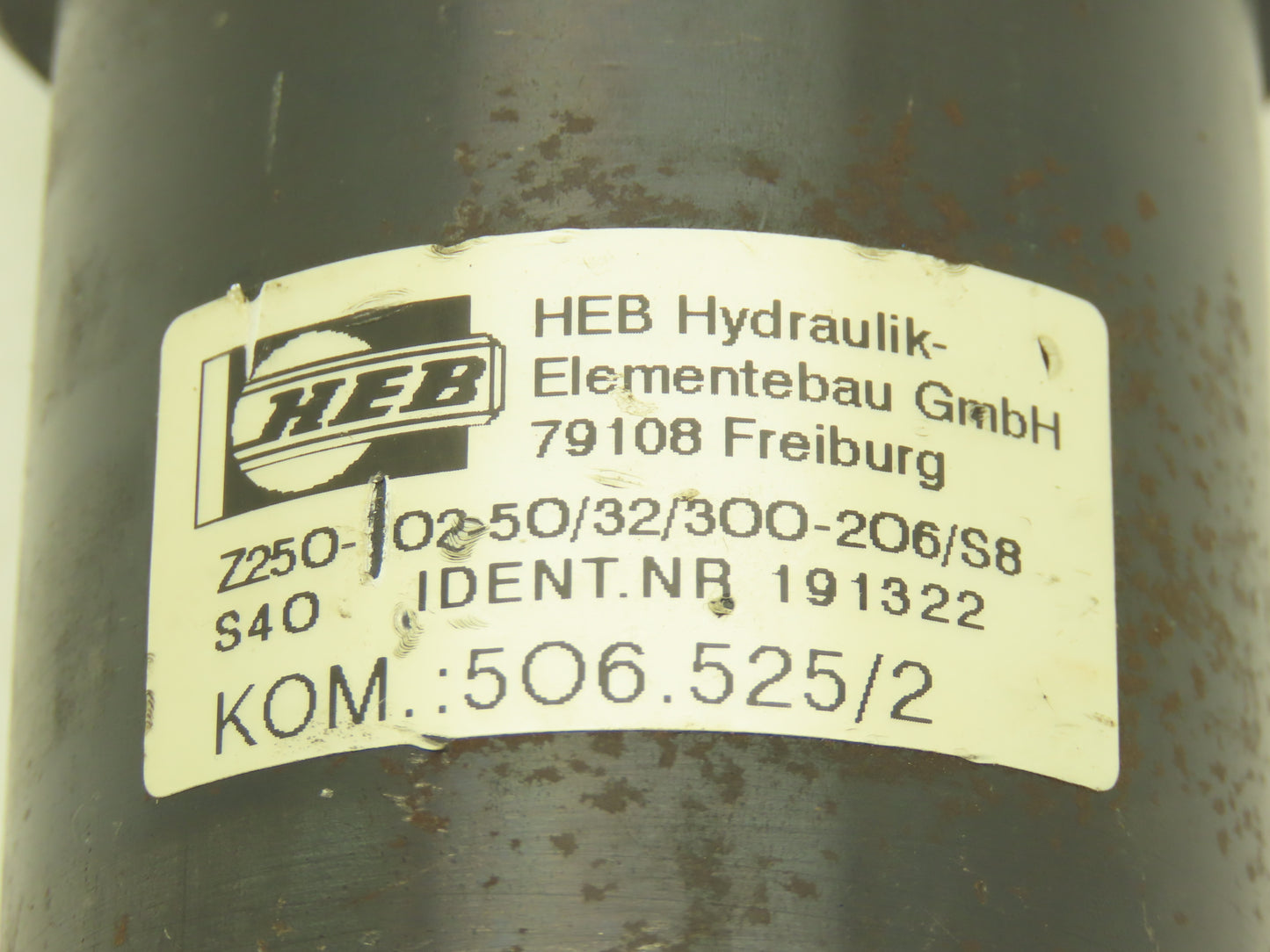HEB Z250-102-50/32/300-206/S8 Hydraulic Round Cylinder 50mm Bore 300mm Stroke
