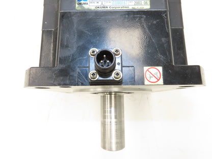 Okuma BL-MC100J-20SB AC Servo Motor 2kW 2000 RPM 133V 8.91A 3PH Encoder