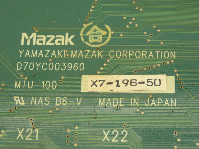 Mazak D70YC003960 Printed Circuit Board STX Laser Communication Board PCB