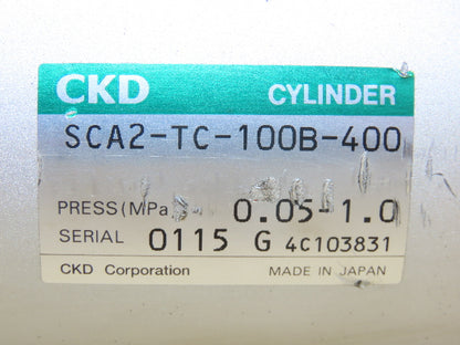 CKD SCA2-TC-100B-400 Pneumatic Air Cylinder 100mm Bore 400mm Stroke Trunnion