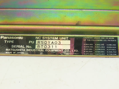 Panasonic PUR50YA03 PCB NC System Unit W/Power Supply Chassis Only No Cards