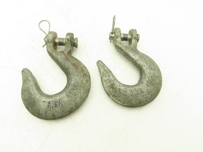 NA NA 1-1/2" Sling Lifting Hook Pin Bolt Through Clevis Lot of 2