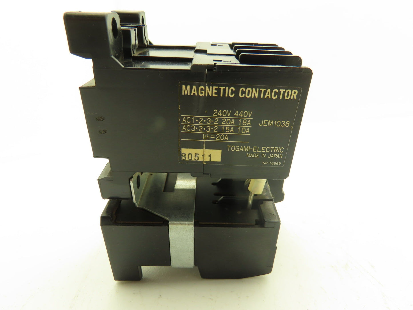 Togami Electric CLK-15J40/GT-11J Contactor & Overload Relay 2-5A