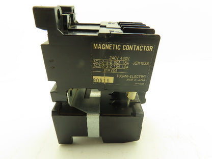 Togami Electric CLK-15J40/GT-11J Contactor & Overload Relay 2-5A