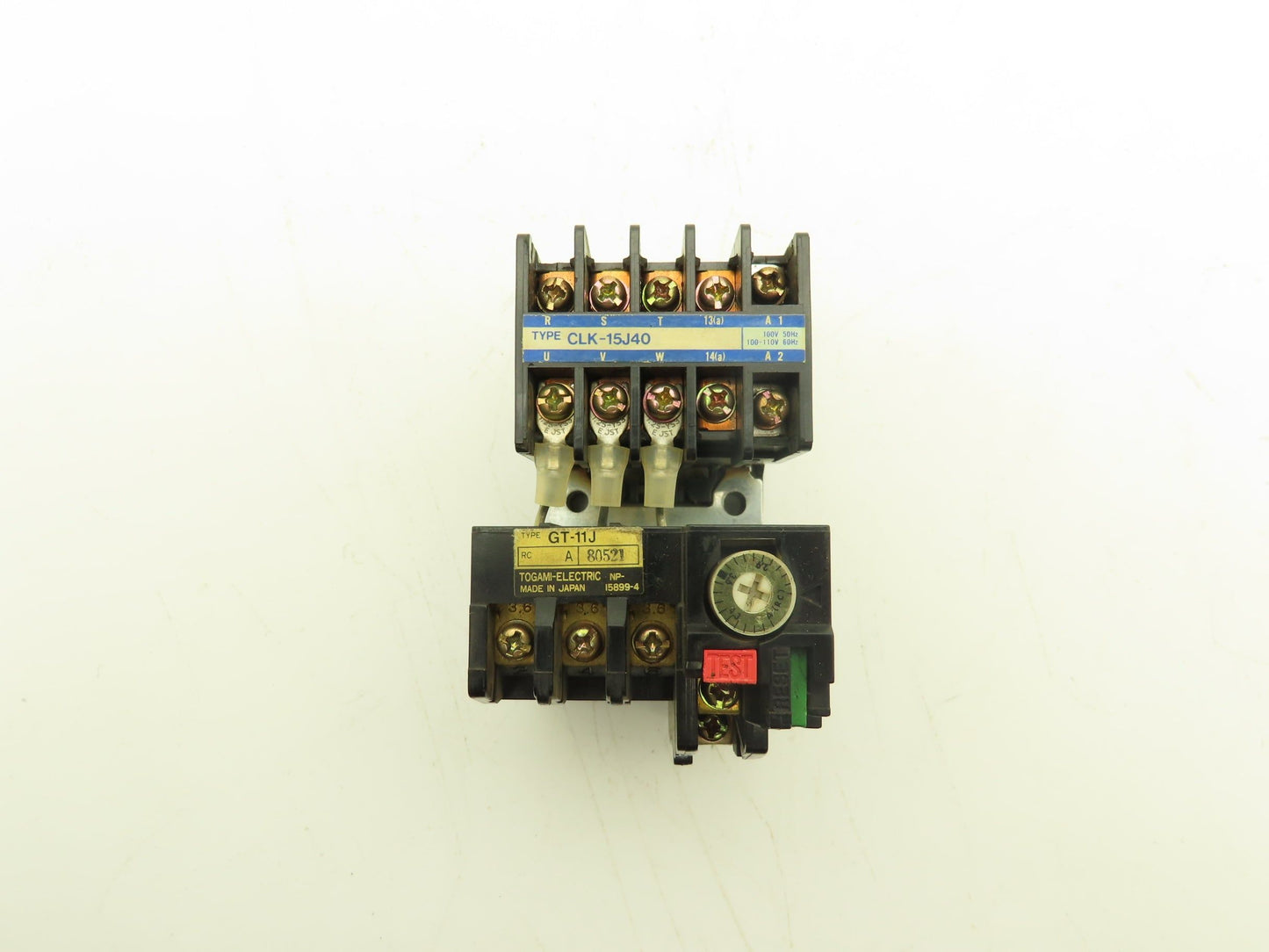 Togami Electric CLK-15J40/GT-11J Contactor & Overload Relay 2-5A