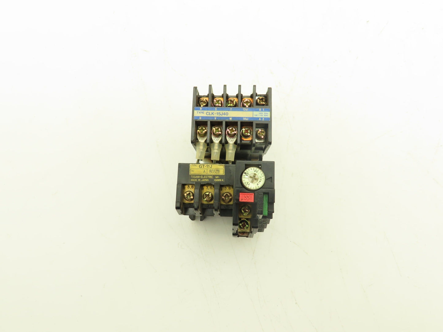 Togami Electric CLK-15J40/GT-11J Contactor & Overload Relay 2-5A