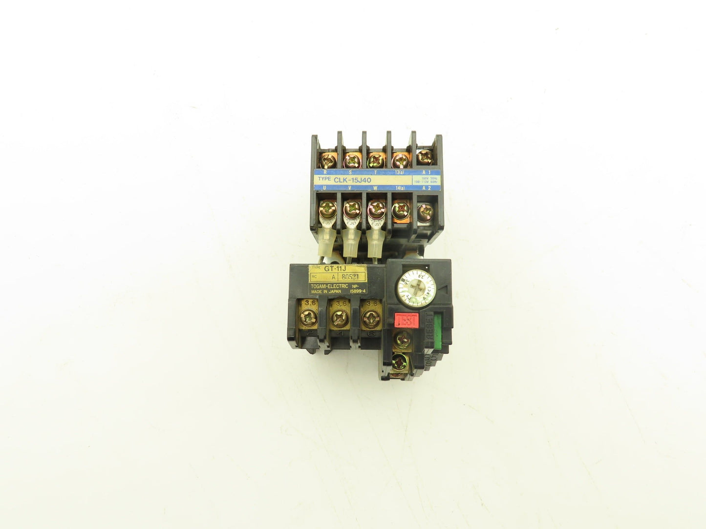 Togami Electric CLK-15J40/GT-11J Contactor & Overload Relay 2-5A