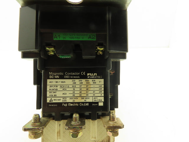 Fuji Electric Motor Starter Contactor Overload Relay 600V 3Ph 110V Coil