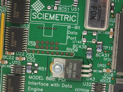 Sciemetric 808 PCI Interface with Data Engine Revision 3