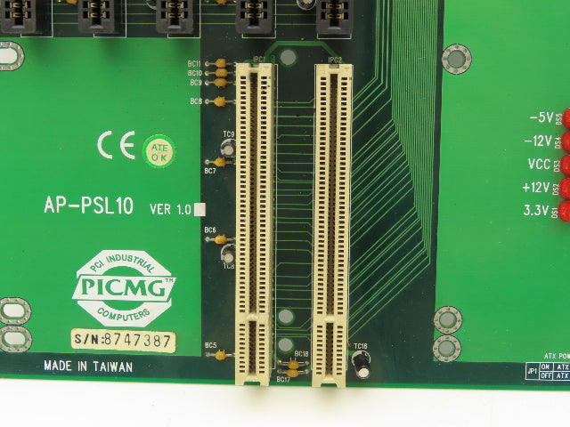 PCIMG AP-PSL10 Backplane Power Distribution Board PCI ISA Slots AT ATX
