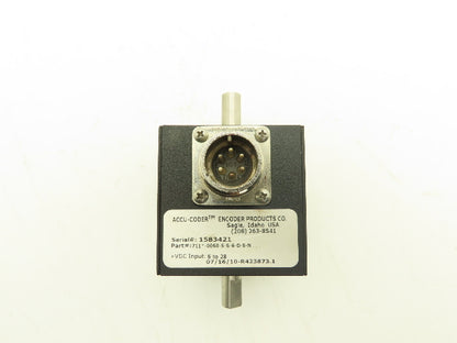 Encoder Products Co. Accu-Coder Rotary Encoder 3/8" Dual Output Shaft 24VDC