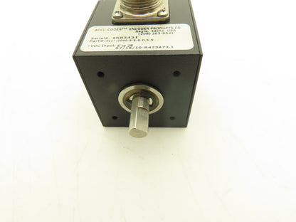 Encoder Products Co. Accu-Coder Rotary Encoder 3/8" Dual Output Shaft 24VDC