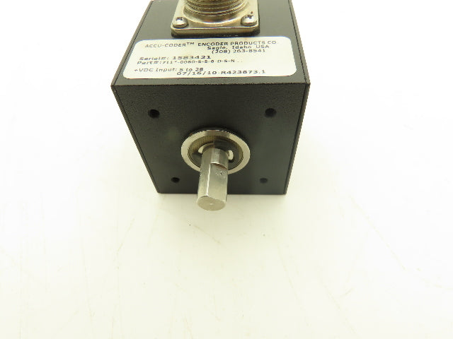 Encoder Products Co. Accu-Coder Rotary Encoder 3/8" Dual Output Shaft 24VDC