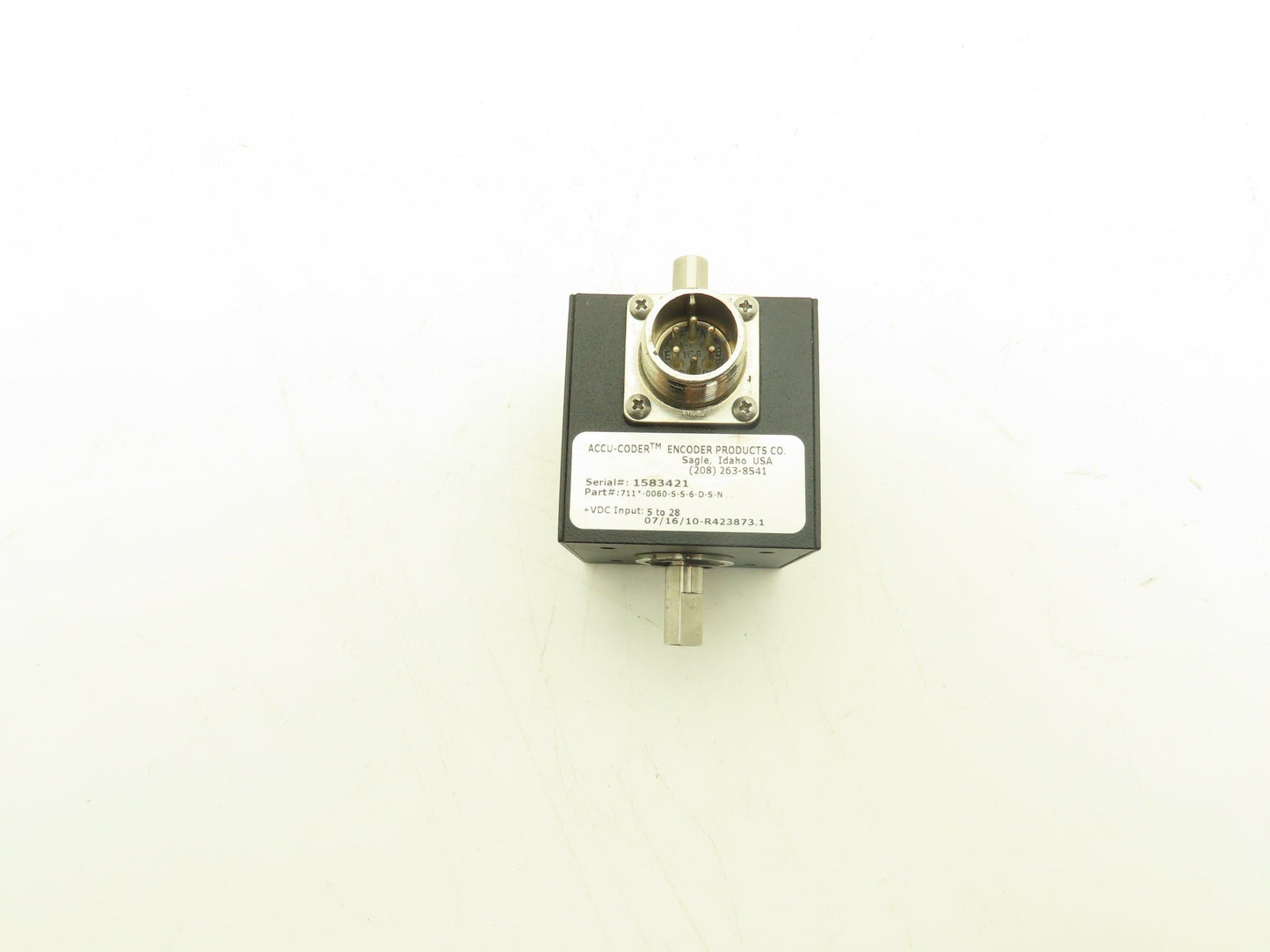 Encoder Products Co. Accu-Coder Rotary Encoder 3/8" Dual Output Shaft 24VDC