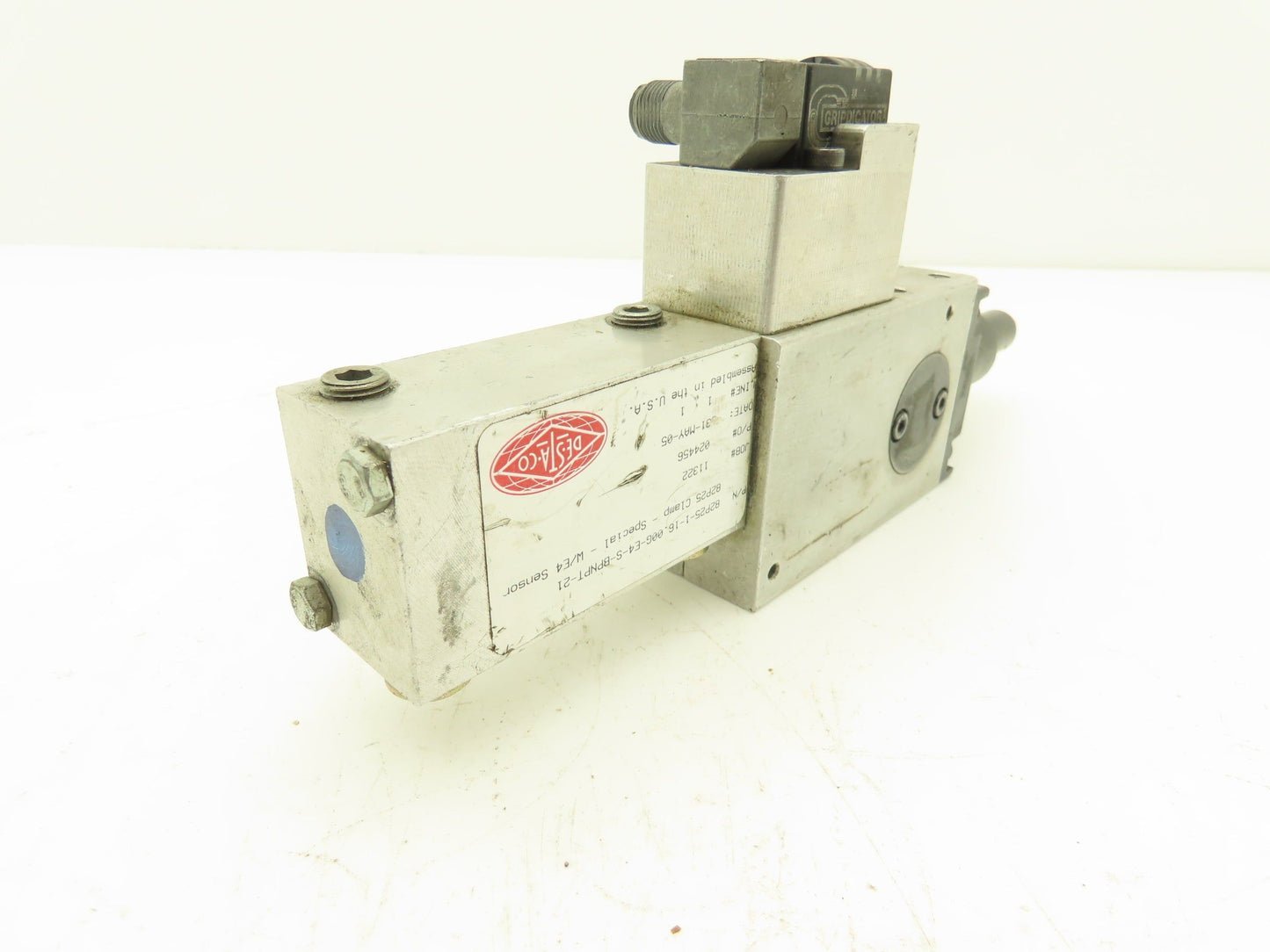 Destaco 82P25-1-16.00G-E4 Pneumatic Locating Pin Clamp 16mm E4 Sensor