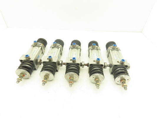 Festo Double Ended Pneumatic Air Cylinder 50mm Bore 45mm Stroke Lot of 5