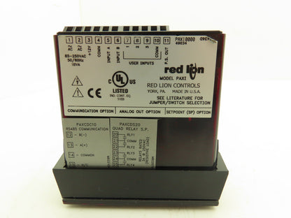 Red Lion Controls PAXI0000 Panel Meter 6 Digit LCD Display 250VDC