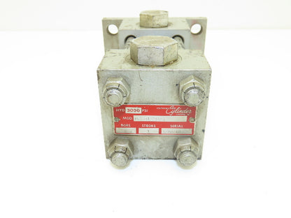 Milwaukee 151-31-24S-2 Hydraulic Cylinder 1.5" Bore 1" Stroke 3000psi Flange Mt