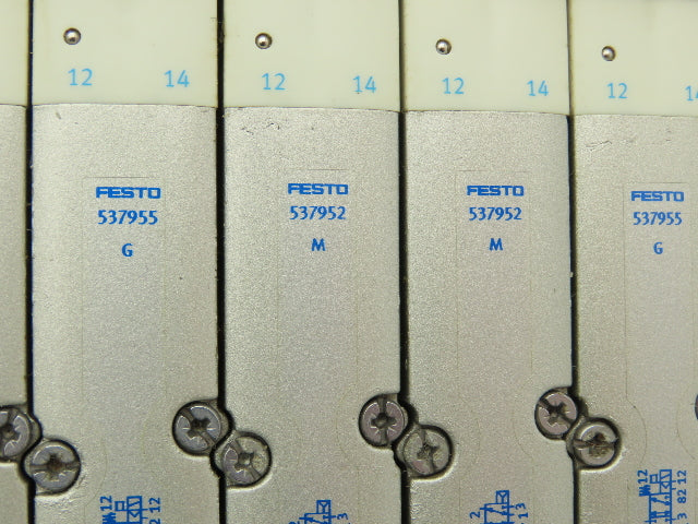 Festo VMPA-KMS2-24-5-PUR 12-Station Solenoid Valve Manifold
