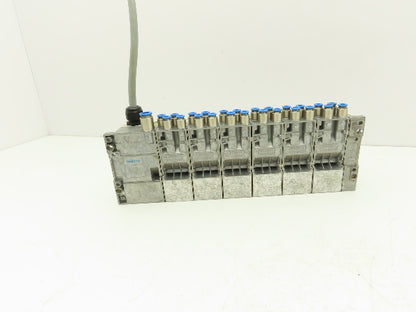 Festo VMPA-KMS2-24-5-PUR 12-Station Solenoid Valve Manifold