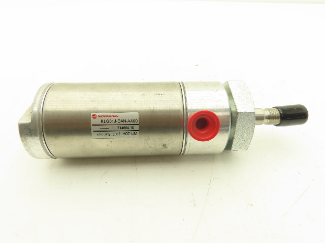 Norgren RLG01J-DAN-AA00 Round Pneumatic Air Cylinder 2" Bore 1.5" Stroke 250psi