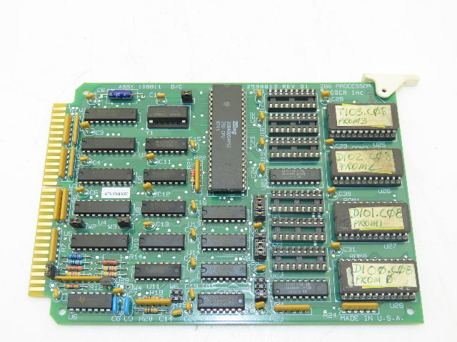 Prologic/GDCA 108811 D/C Printed Circuit Board Z80 Processor Card PCB Rev D1