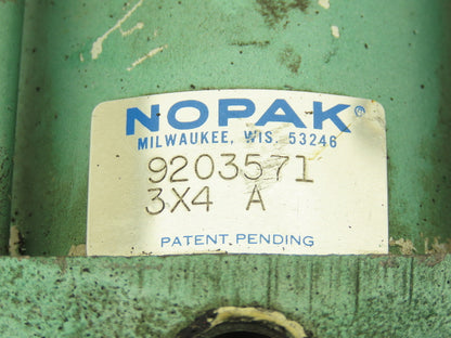 Nopak 3x4 Pneumatic Air Cylinder 3" Bore x 4" Stroke