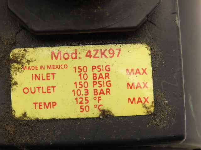 Dayton 4ZK97 SpeedAire Filter Regulator 150 PSI 1/2" NPT