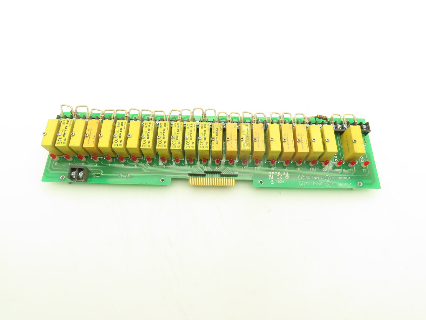 OPTO 22 000228Y Printed Relay Circuit Board Module Card PCB W/22 Relays