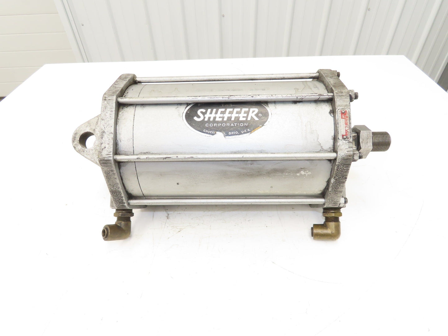 Sheffer 7C20C8.50CR Round Pneumatic Air Cylinder 7" Bore 8.5" Stroke Clevis Mt