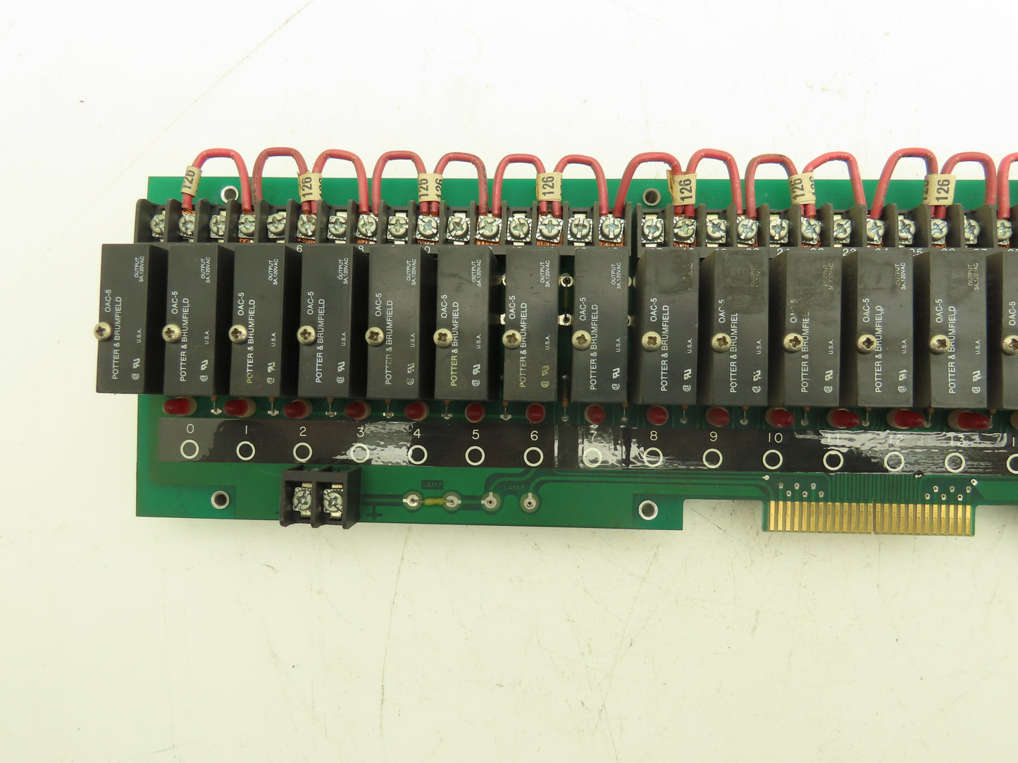 Gordos Arkansas PB-24 Printed Relay Circuit Board Module Card PCB W/22 Relays