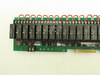 Gordos Arkansas PB-24 Printed Relay Circuit Board Module Card PCB W/22 Relays