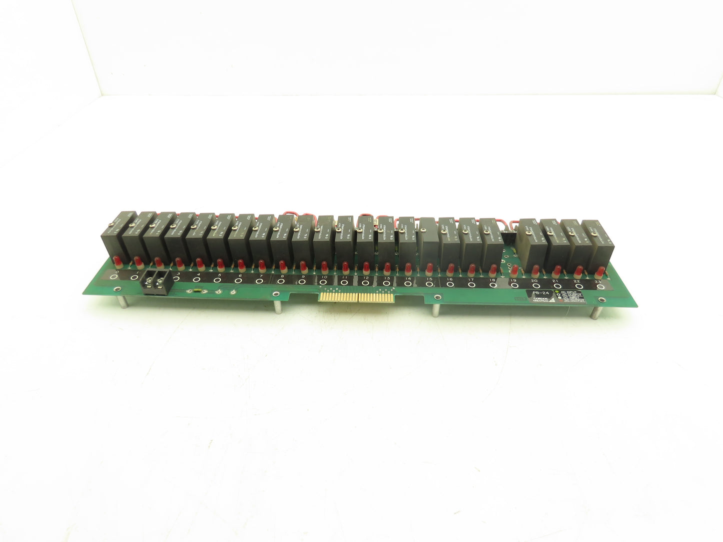 Gordos Arkansas PB-24 Printed Relay Circuit Board Module Card PCB W/22 Relays