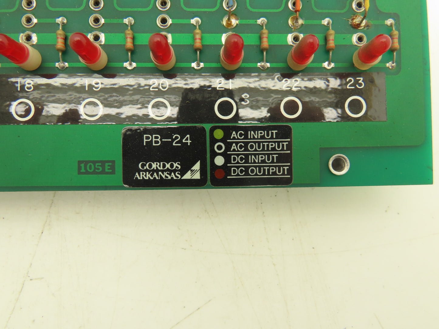 Gordos Arkansas PB-24 Printed Relay Circuit Board Module Card PCB W/5 Relays