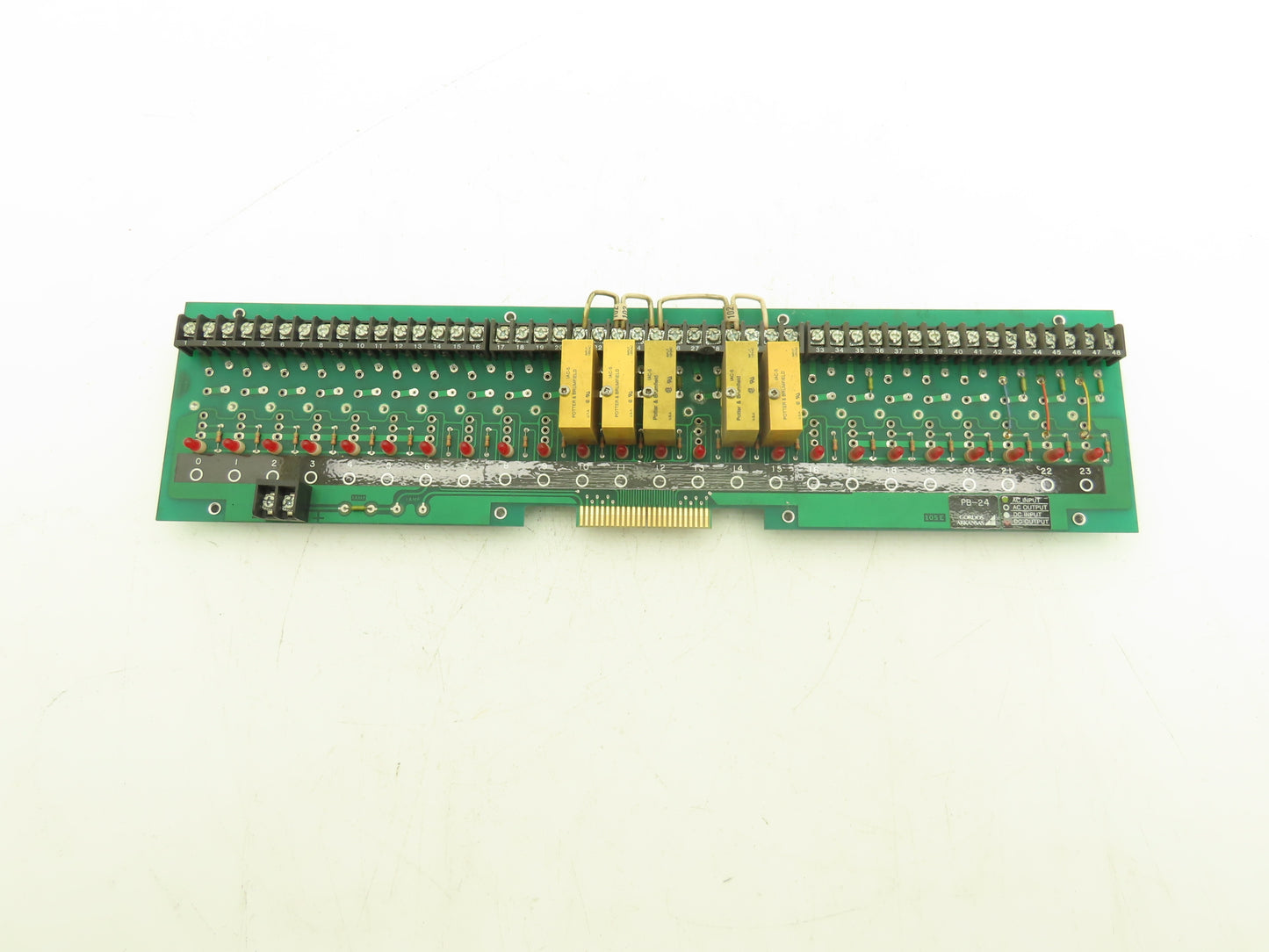 Gordos Arkansas PB-24 Printed Relay Circuit Board Module Card PCB W/5 Relays