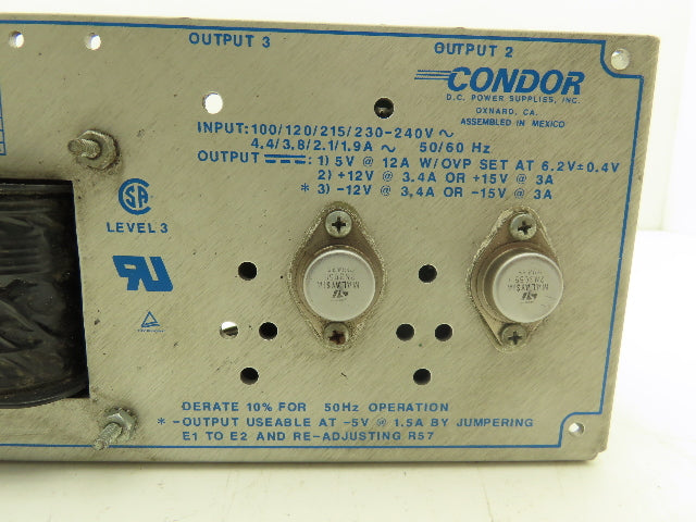 Condor HDCC150W-A+ Power Supply 240VAC Input 12 Or 15VDC Output 50/60Hz