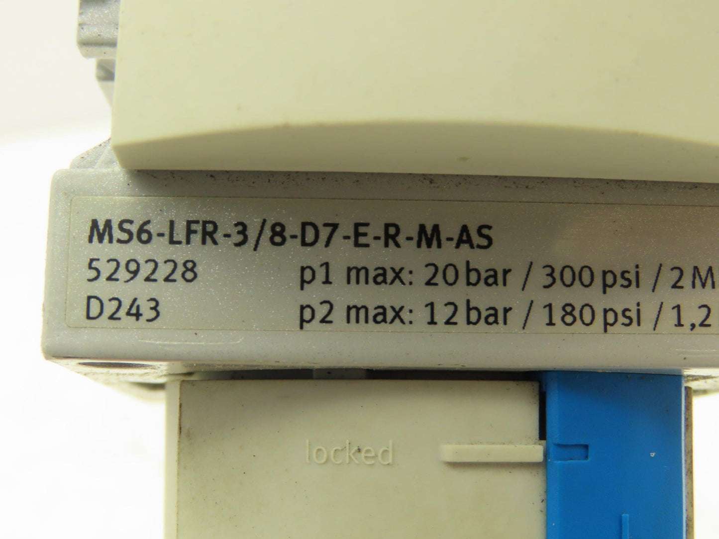 Festo MS6-LFR-3/8-D7-E-R-M-AS Regulator Filter Gauge 300/180 psi 3/8" NPT