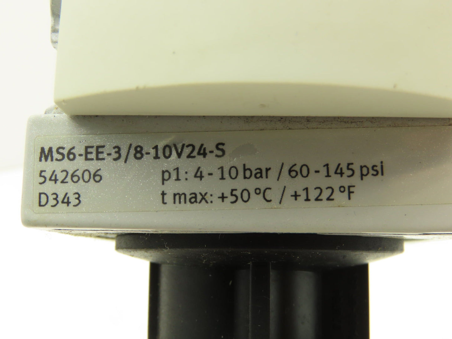 Festo MS6-EE-3/8-10V24-S Solenoid Shutoff Valve 145 psi 3/8" NPT 24VDC