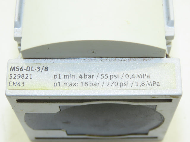Festo MS6-DL-3/8 Solenoid Valve 270 psi 3/8" NPT