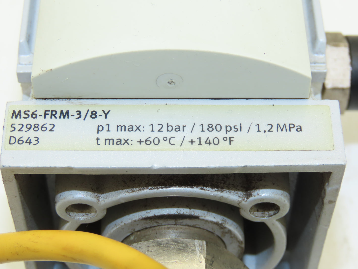 Festo MS6-FRM-3/8-Y Branching Module Manifold 250VAC 125VDC 175 psi