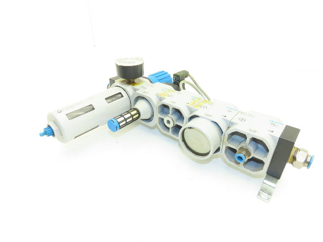 Festo Air Regulator Filter Solenoid On Off Valve Branching Manifold  Assembly