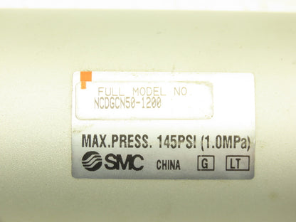 SMC NCDGCN50-1200 Pneumatic Air Cylinder 2" Bore 12" Stroke 145 PSI